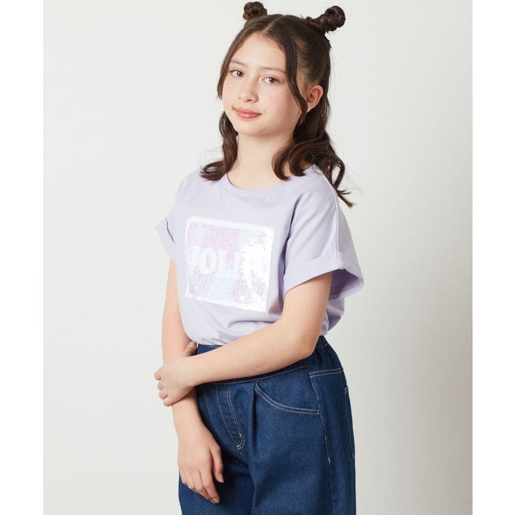 [100-130]スパンコールTシャツ | a.v.v【KIDS】 | 詳細画像20 
