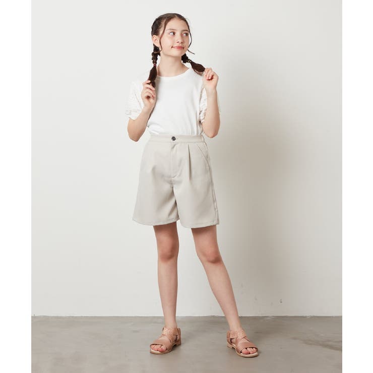 [100-130]異素材フリルスリーブカットソー | a.v.v【KIDS】 | 詳細画像15 