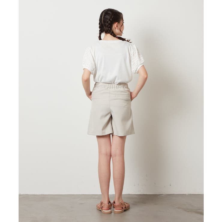 [100-130]異素材フリルスリーブカットソー | a.v.v【KIDS】 | 詳細画像17 