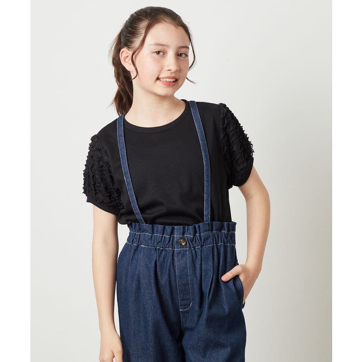 [100-130]異素材フリルスリーブカットソー | a.v.v【KIDS】 | 詳細画像18 