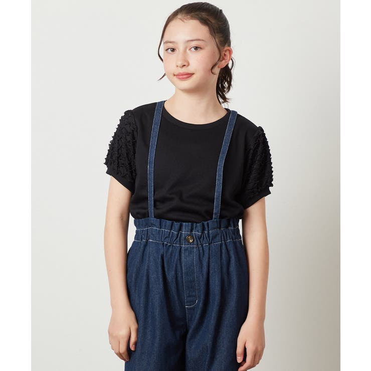 [100-130]異素材フリルスリーブカットソー | a.v.v【KIDS】 | 詳細画像20 