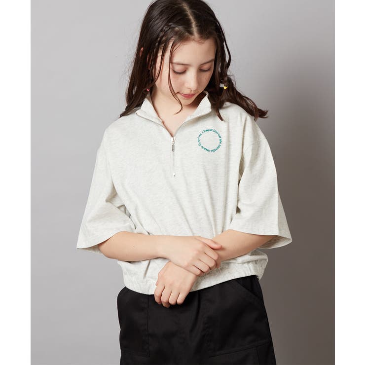 [100-130]ハーフジッププルオーバーTシャツ | a.v.v【KIDS】 | 詳細画像40 