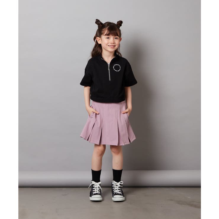 [100-130]ハーフジッププルオーバーTシャツ | a.v.v【KIDS】 | 詳細画像9 