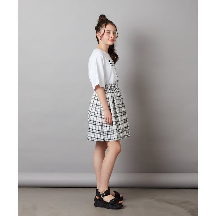 [140-150]エンブレム刺繍オーバーシルエットＴシャツ | a.v.v【KIDS】 | 詳細画像19 