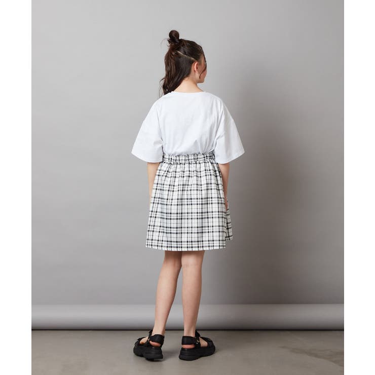 [140-150]エンブレム刺繍オーバーシルエットＴシャツ | a.v.v【KIDS】 | 詳細画像20 