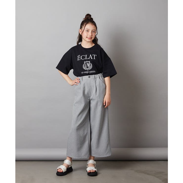 [140-150]エンブレム刺繍オーバーシルエットＴシャツ | a.v.v【KIDS】 | 詳細画像31 