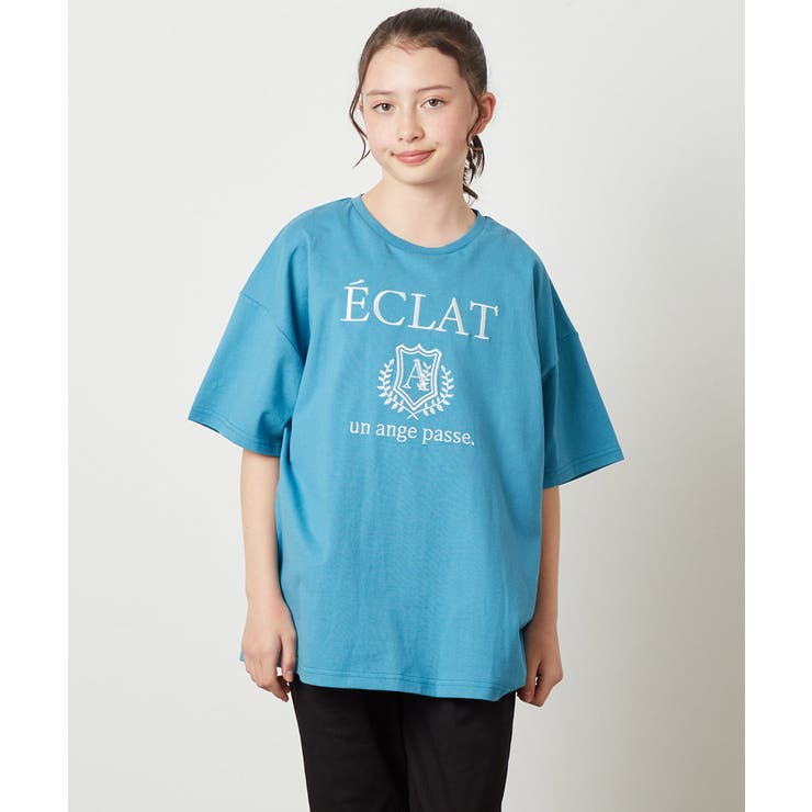 [140-150]エンブレム刺繍オーバーシルエットＴシャツ | a.v.v【KIDS】 | 詳細画像36 