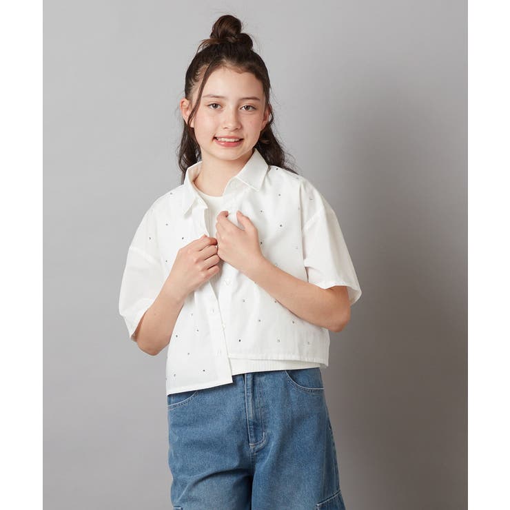 【ジュニア】[160]ロゴ刺繍タンクトップ | a.v.v【KIDS】 | 詳細画像16 