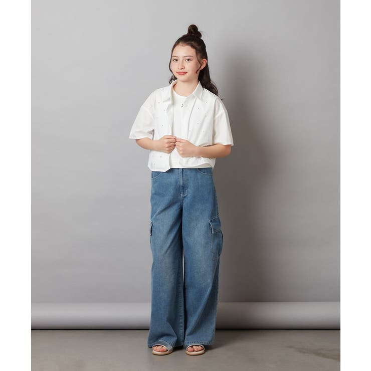 【ジュニア】[160]ロゴ刺繍タンクトップ | a.v.v【KIDS】 | 詳細画像19 