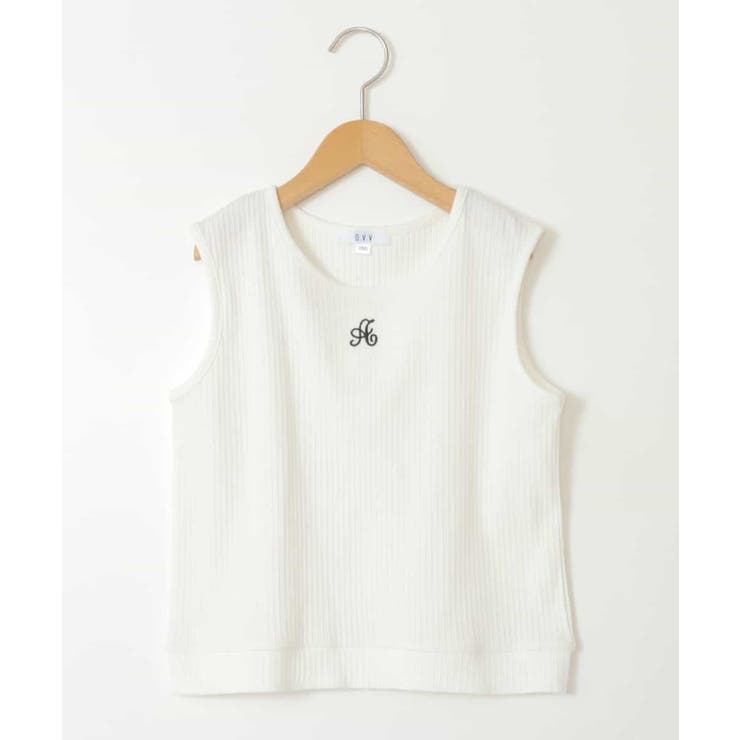 【ジュニア】[160]ロゴ刺繍タンクトップ | a.v.v【KIDS】 | 詳細画像2 