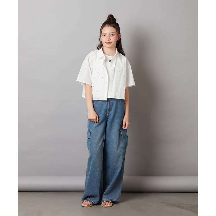 【ジュニア】[160]ロゴ刺繍タンクトップ | a.v.v【KIDS】 | 詳細画像20 