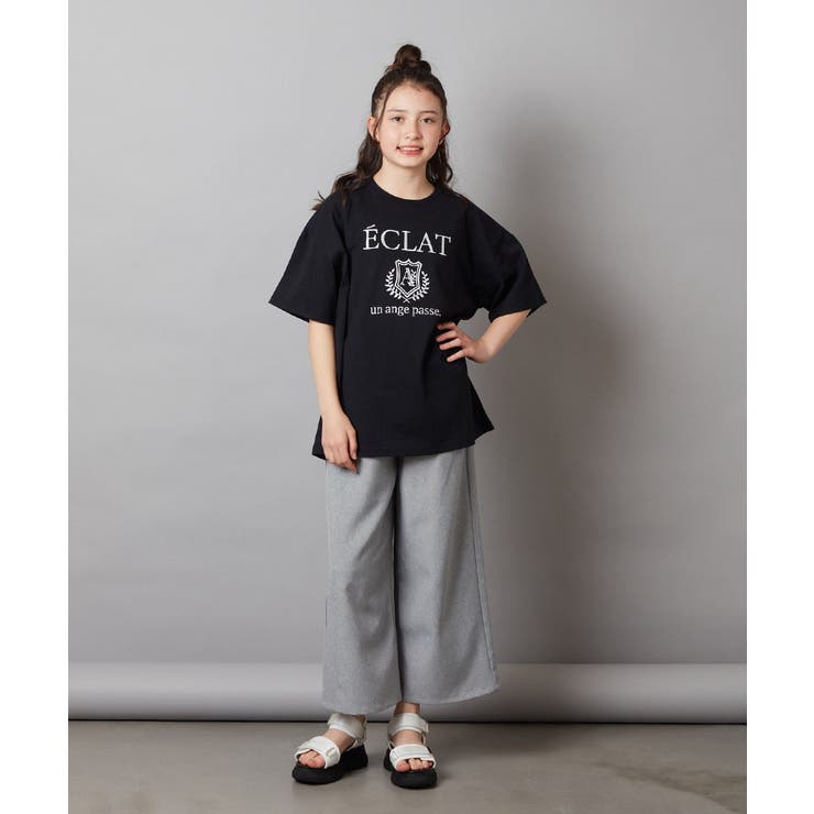 [160]エンブレム刺繍オーバーシルエットＴシャツ | a.v.v【KIDS】 | 詳細画像14 
