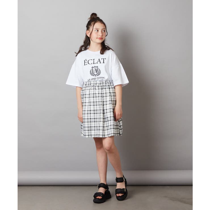 [160]エンブレム刺繍オーバーシルエットＴシャツ | a.v.v【KIDS】 | 詳細画像30 