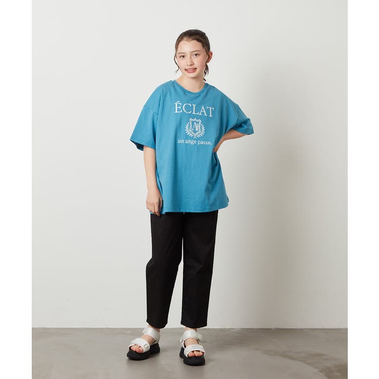 [160]エンブレム刺繍オーバーシルエットＴシャツ | a.v.v【KIDS】 | 詳細画像41 