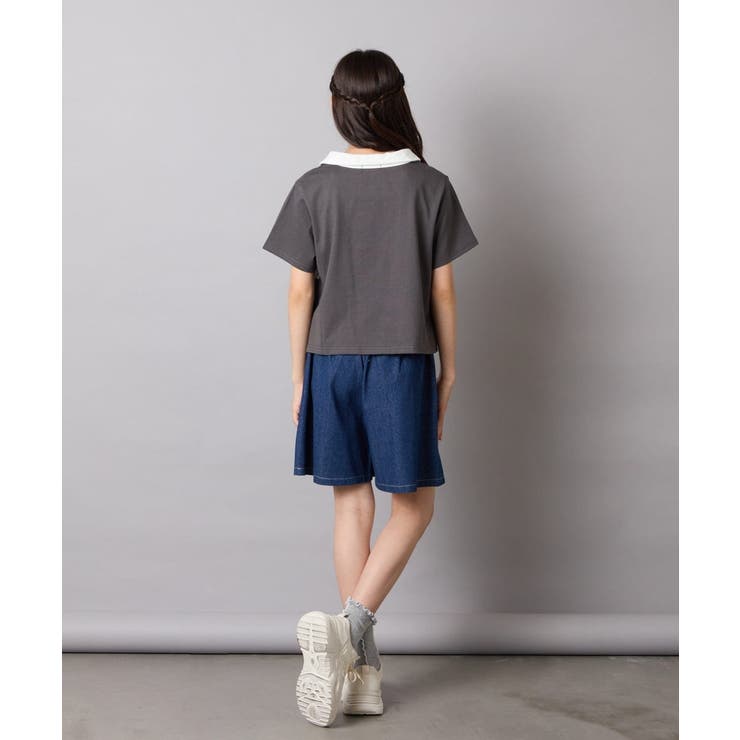 【接触冷感/ジメジメ対策】[130-160]えり付き切替ロゴTシャツ | a.v.v【KIDS】 | 詳細画像21 