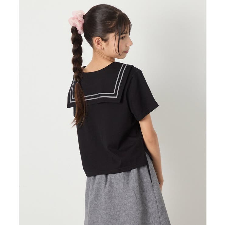 [120-160]【接触冷感/ジメジメ対策】セーラーカラーＴ | a.v.v【KIDS】 | 詳細画像14 