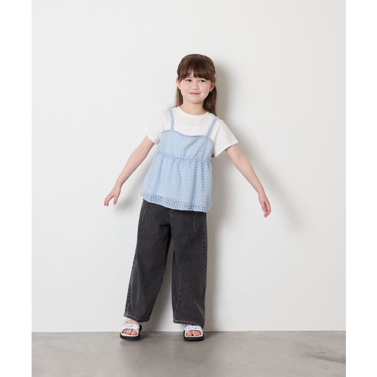 [130-160]シアージャカードキャミドッキングトップス | a.v.v【KIDS】 | 詳細画像15 