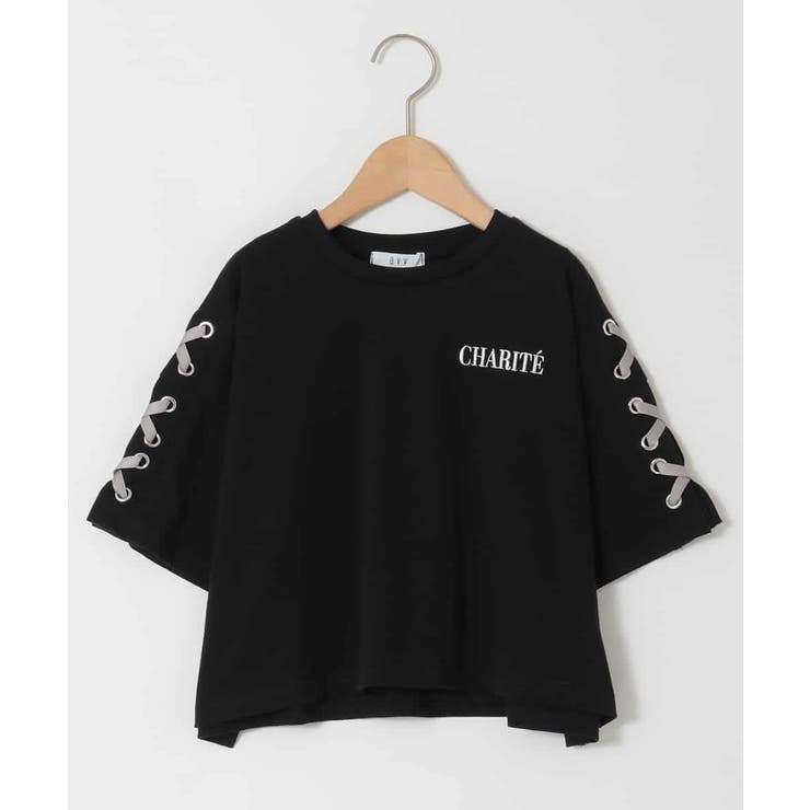 [130-160]【冷感/UVカット】レースアップロゴTシャツ | a.v.v【KIDS】 | 詳細画像39 