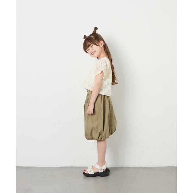 [120-160]【冷感/洗える】レースTシャツタンク付き | a.v.v【KIDS】 | 詳細画像9 