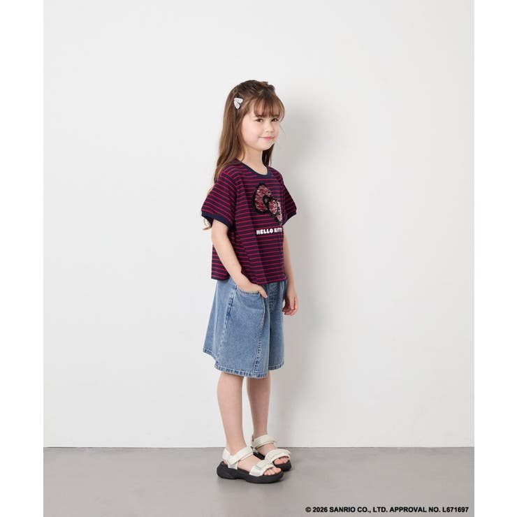 [120-160]【サンリオ/ママとお揃いコーデが叶う】ハローキティTシャツ | a.v.v【KIDS】 | 詳細画像10 