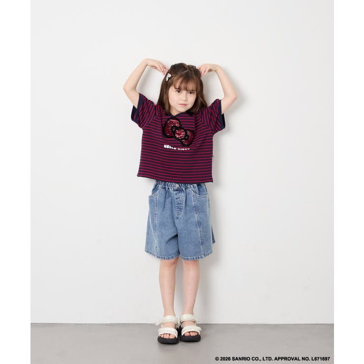 [120-160]【サンリオ/ママとお揃いコーデが叶う】ハローキティTシャツ | a.v.v【KIDS】 | 詳細画像11 