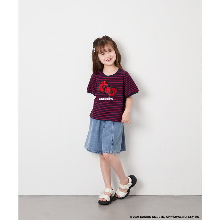 [120-160]【サンリオ/ママとお揃いコーデが叶う】ハローキティTシャツ | a.v.v【KIDS】 | 詳細画像13 