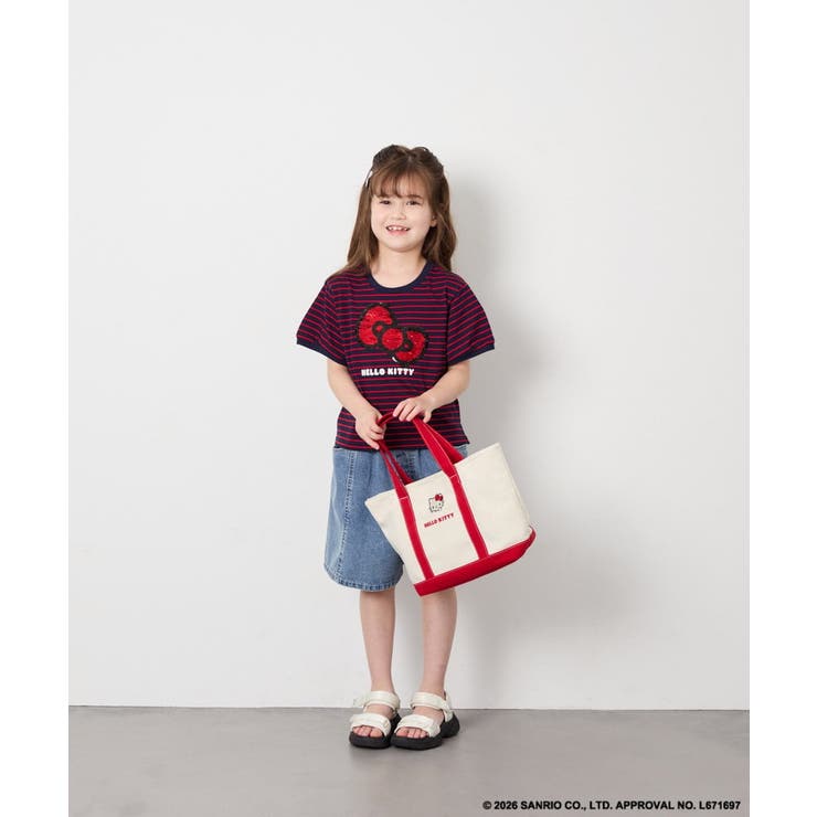 [120-160]【サンリオ/ママとお揃いコーデが叶う】ハローキティTシャツ | a.v.v【KIDS】 | 詳細画像15 