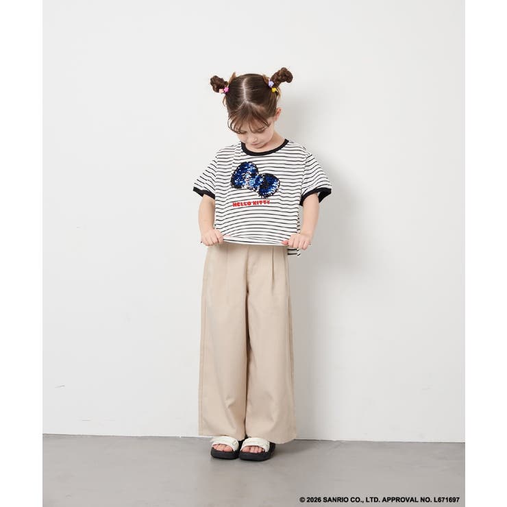 [120-160]【サンリオ/ママとお揃いコーデが叶う】ハローキティTシャツ | a.v.v【KIDS】 | 詳細画像22 