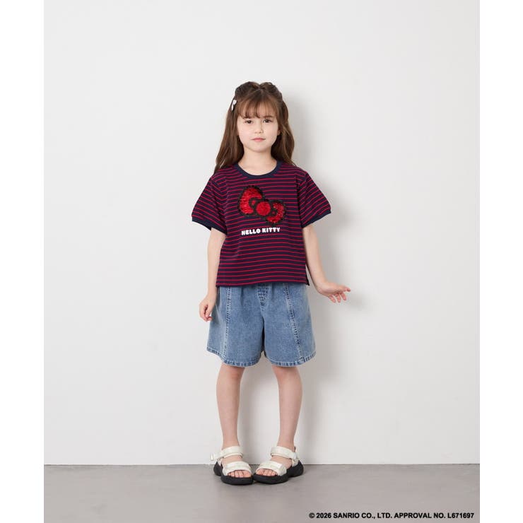 [120-160]【サンリオ/ママとお揃いコーデが叶う】ハローキティTシャツ | a.v.v【KIDS】 | 詳細画像8 
