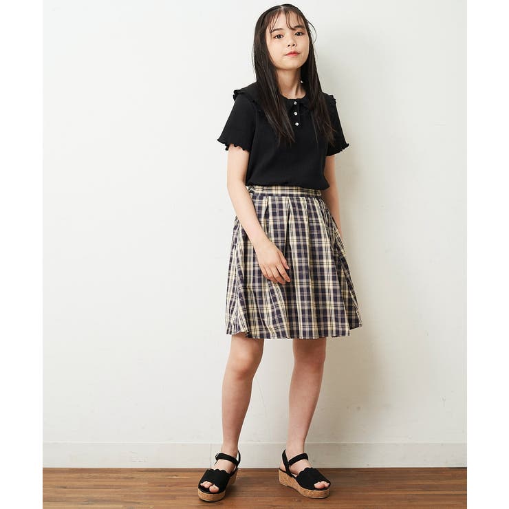 [140-150]襟付きメローフリルカットソー | a.v.v【KIDS】 | 詳細画像16 