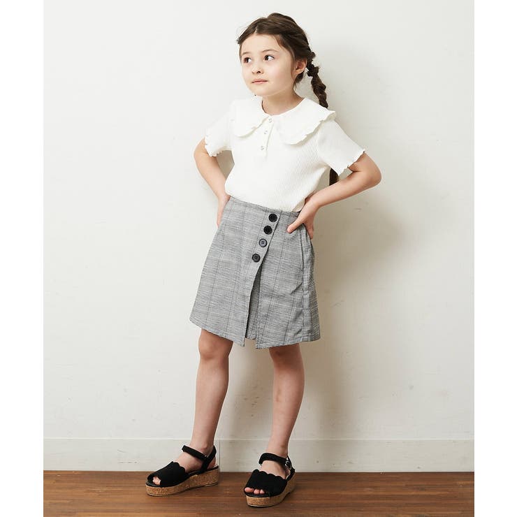 [140-150]襟付きメローフリルカットソー | a.v.v【KIDS】 | 詳細画像4 