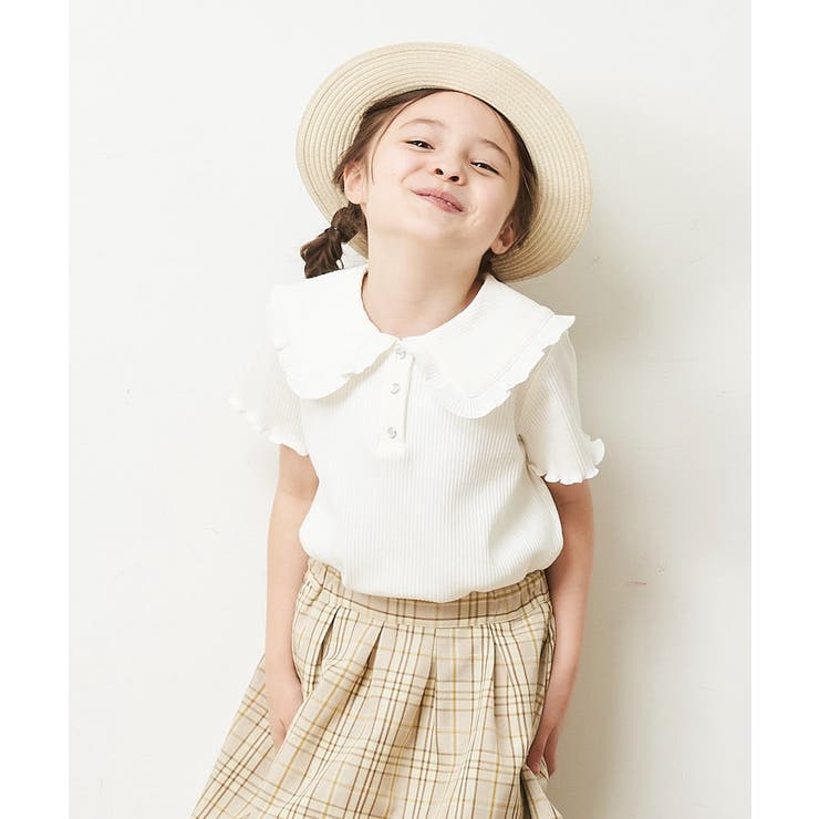 [140-150]襟付きメローフリルカットソー | a.v.v【KIDS】 | 詳細画像7 