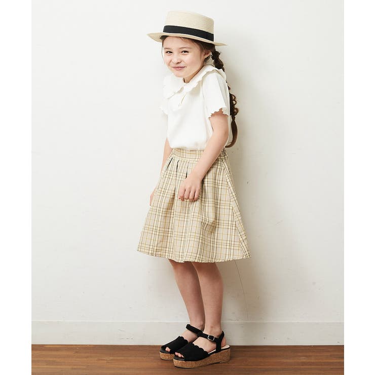 [140-150]襟付きメローフリルカットソー | a.v.v【KIDS】 | 詳細画像8 