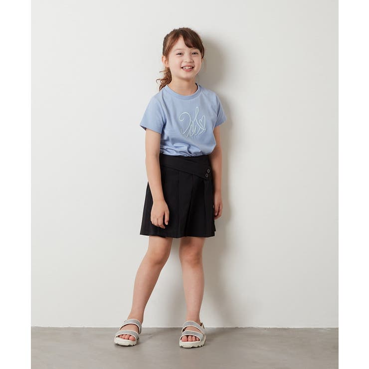 [100-130]ビッグロゴ刺繍Tシャツ | a.v.v【KIDS】 | 詳細画像13 