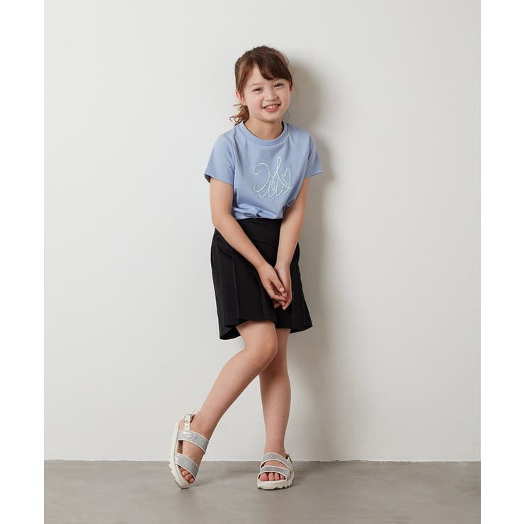 [100-130]ビッグロゴ刺繍Tシャツ | a.v.v【KIDS】 | 詳細画像14 