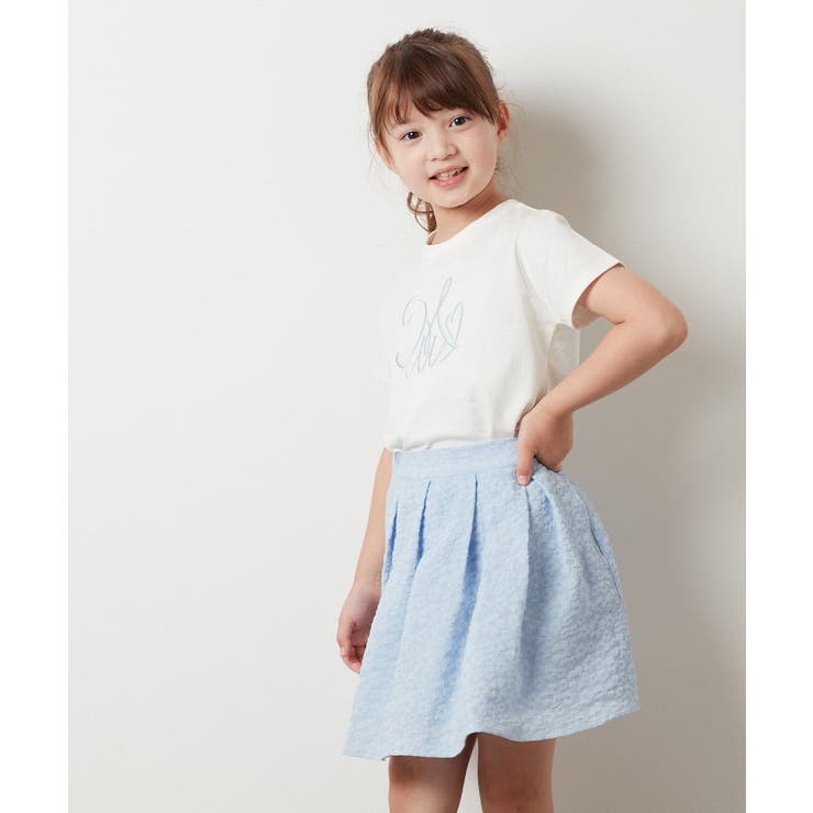 [100-130]ビッグロゴ刺繍Tシャツ | a.v.v【KIDS】 | 詳細画像16 