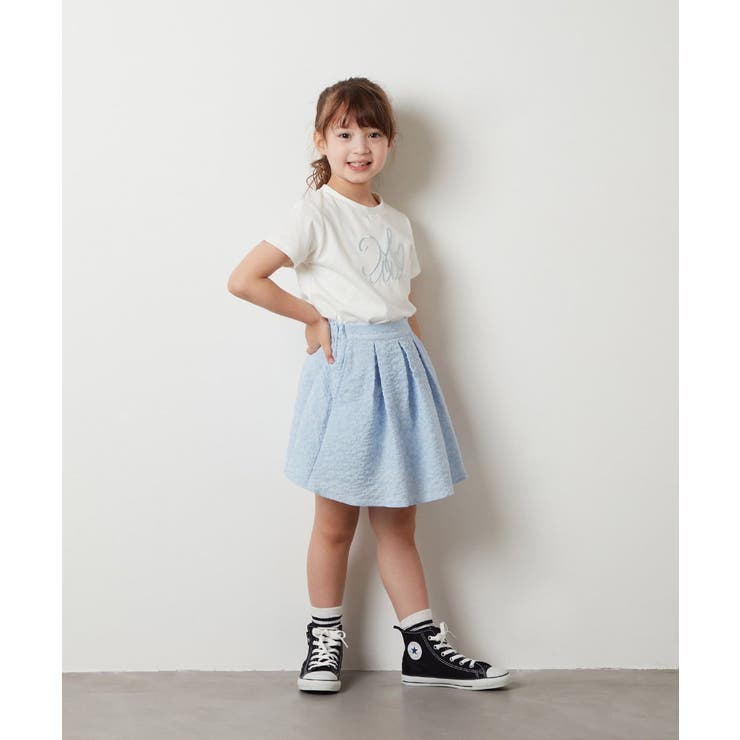 [100-130]ビッグロゴ刺繍Tシャツ | a.v.v【KIDS】 | 詳細画像18 