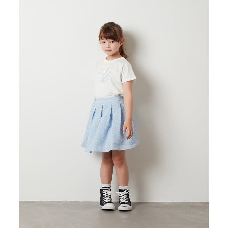 [100-130]ビッグロゴ刺繍Tシャツ | a.v.v【KIDS】 | 詳細画像20 
