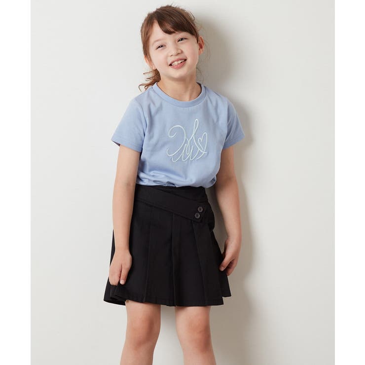 [100-130]ビッグロゴ刺繍Tシャツ | a.v.v【KIDS】 | 詳細画像9 