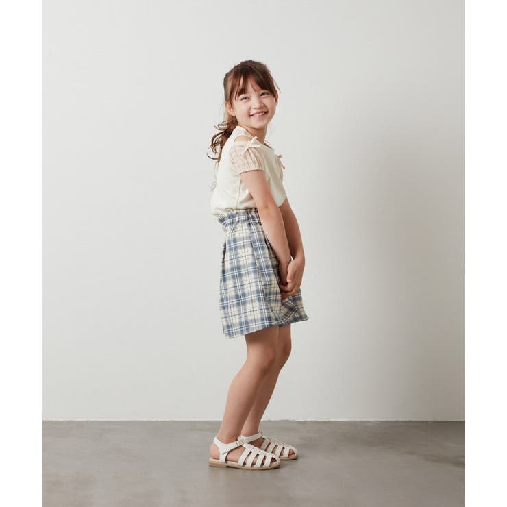 [140-150]袖シアーオフショルＴシャツ | a.v.v【KIDS】 | 詳細画像10 