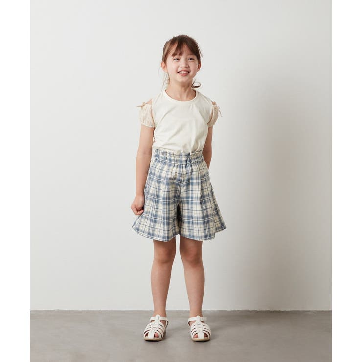 [140-150]袖シアーオフショルＴシャツ | a.v.v【KIDS】 | 詳細画像6 