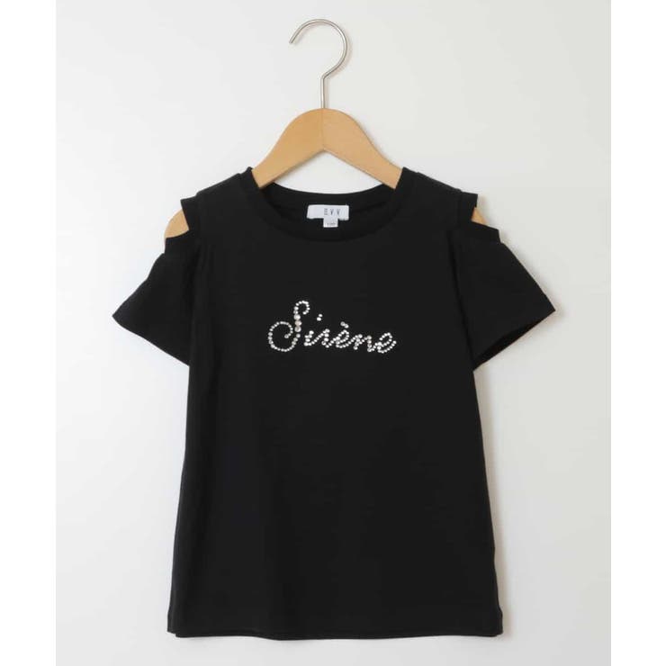 [140-150]ラインストーンロゴオフショルＴシャツ | a.v.v【KIDS】 | 詳細画像28 