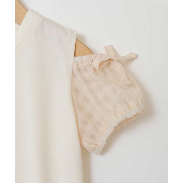 [160]袖シアーオフショルＴシャツ | a.v.v【KIDS】 | 詳細画像15 