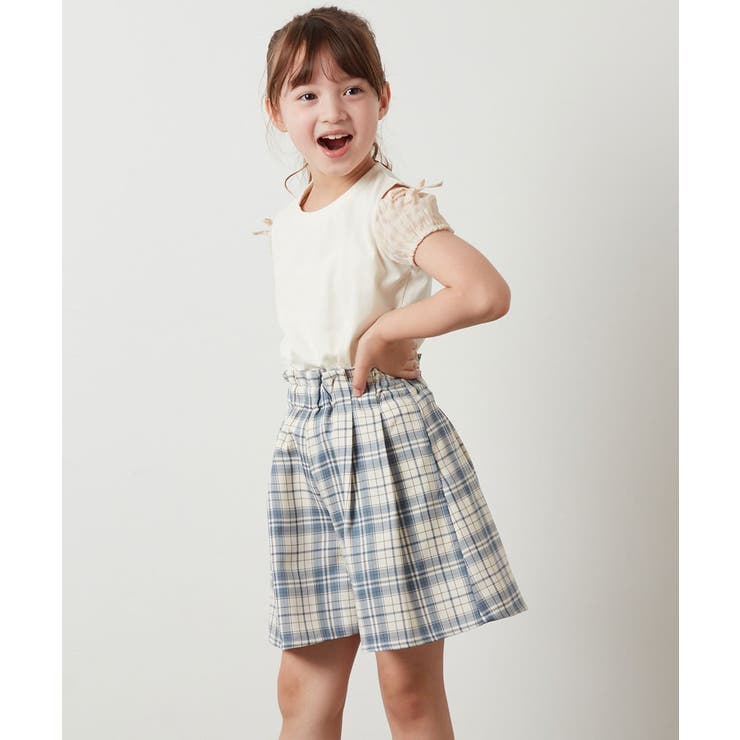 [160]袖シアーオフショルＴシャツ | a.v.v【KIDS】 | 詳細画像4 