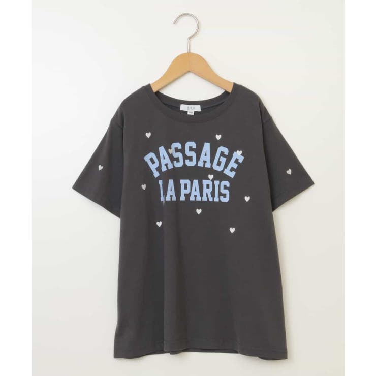 ハート刺繍＆ロゴプリントゆるTシャツ | a.v.v【KIDS】 | 詳細画像42 