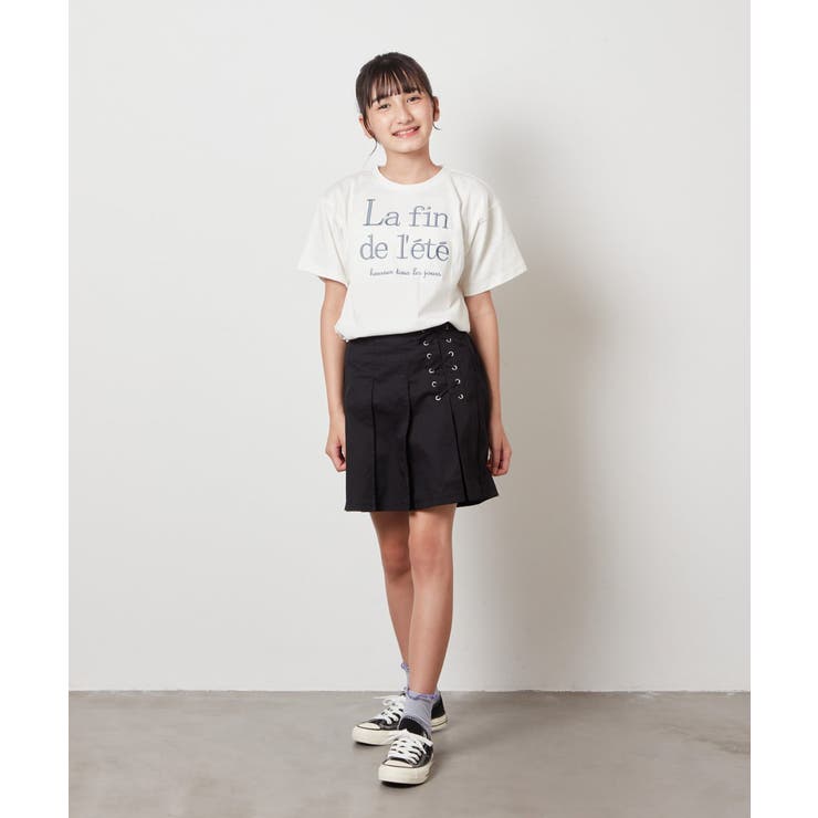 [100-130]【接触冷感】ロゴ刺繍ゆるTシャツ | a.v.v【KIDS】 | 詳細画像29 