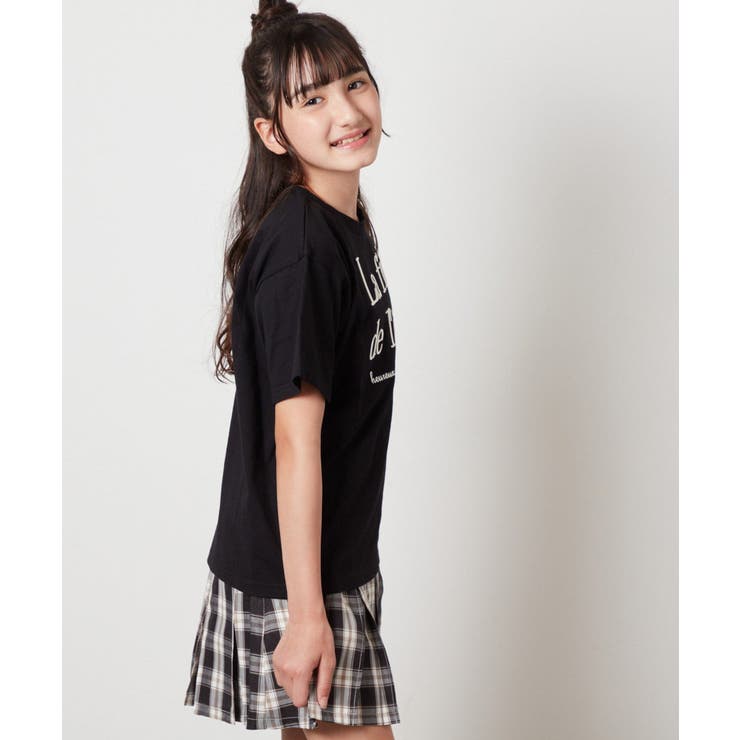 [100-130]【接触冷感】ロゴ刺繍ゆるTシャツ | a.v.v【KIDS】 | 詳細画像32 