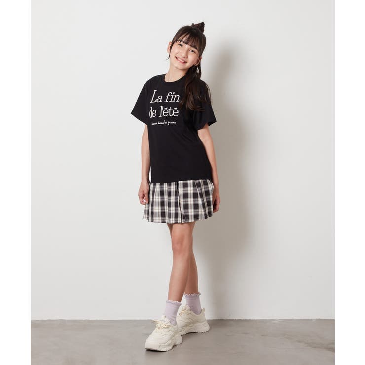 [100-130]【接触冷感】ロゴ刺繍ゆるTシャツ | a.v.v【KIDS】 | 詳細画像34 