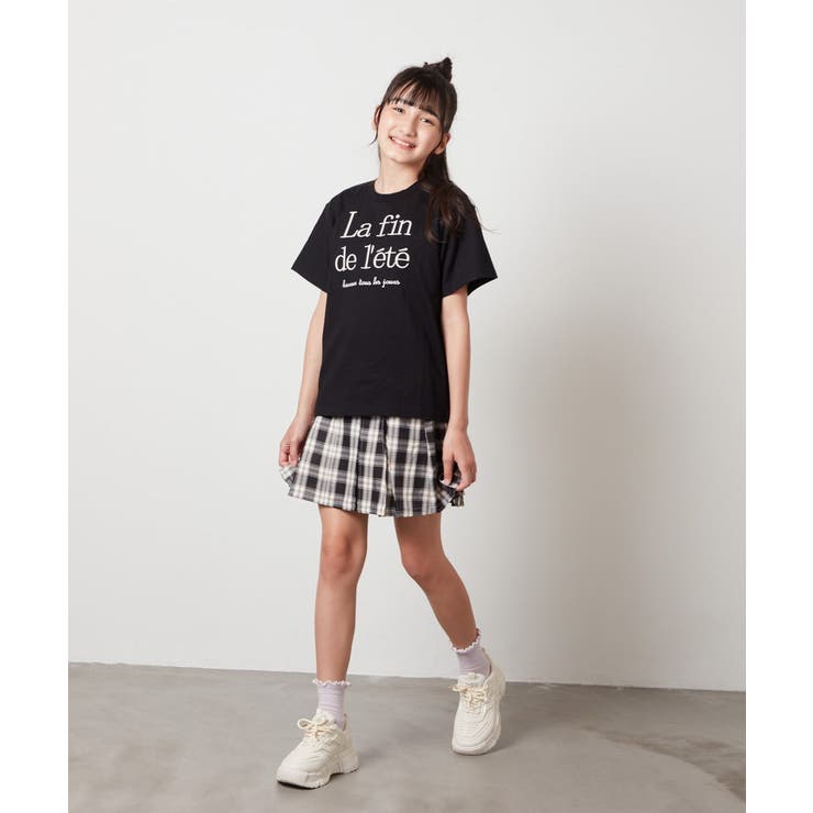 [100-130]【接触冷感】ロゴ刺繍ゆるTシャツ | a.v.v【KIDS】 | 詳細画像36 
