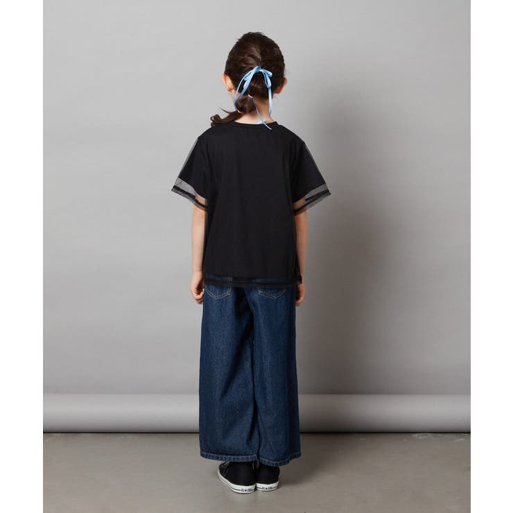 [120-130]チュールレイヤードTシャツ | a.v.v【KIDS】 | 詳細画像12 